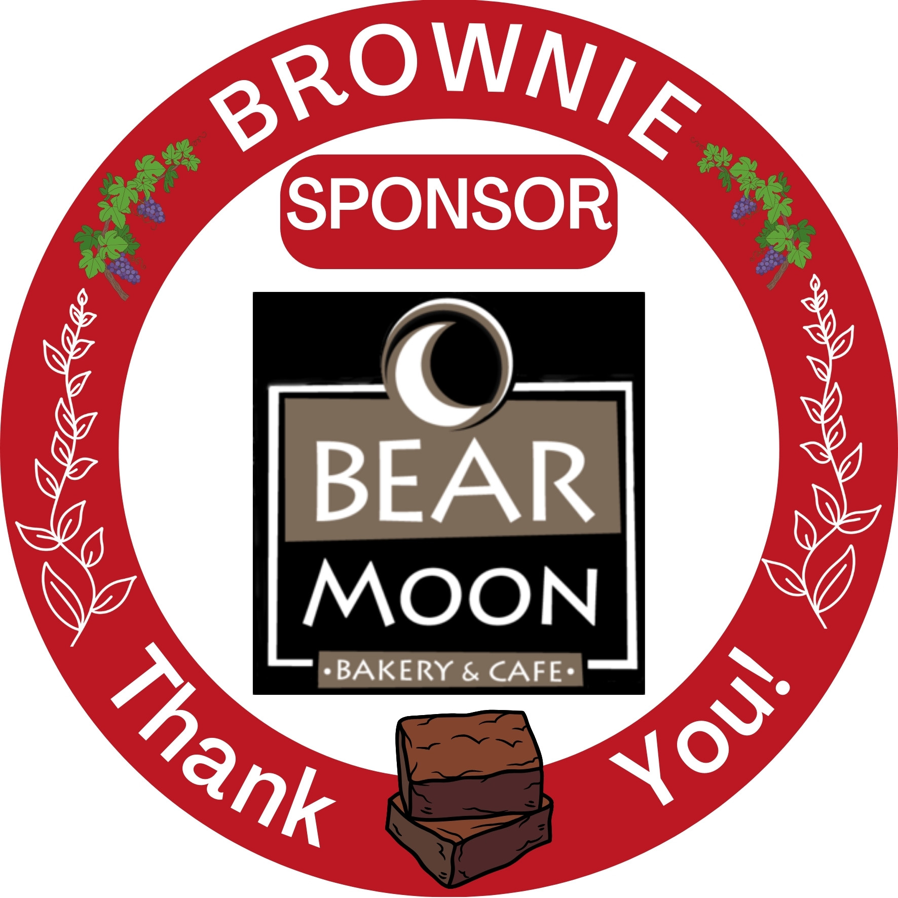 Brownie Sponsor Bear Moon Bakery