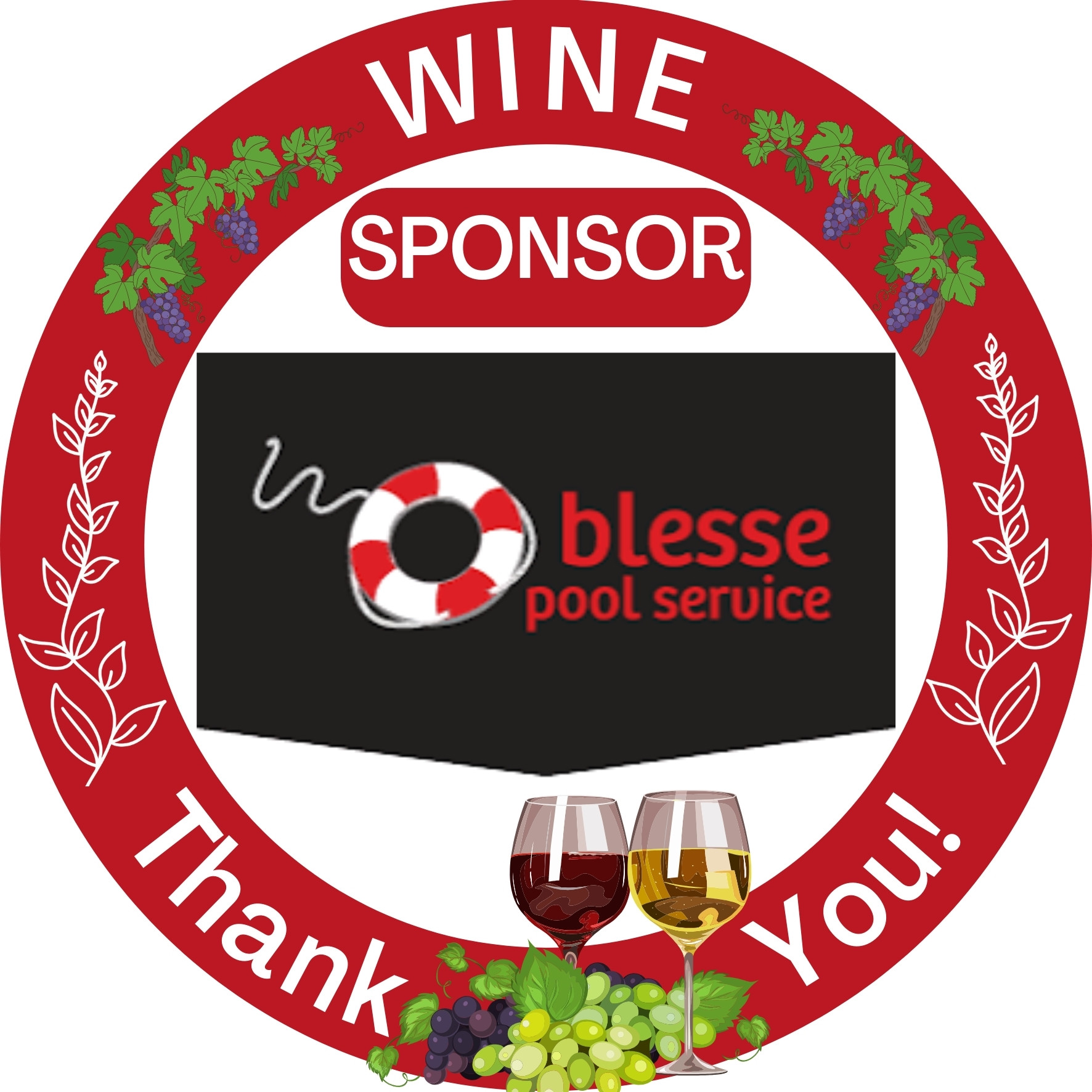 Blesse Pool Service Wine Sponsor