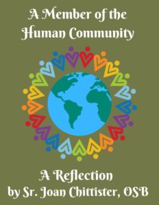 Reflection graphic for November 2025 by Sr. Joan Chittister